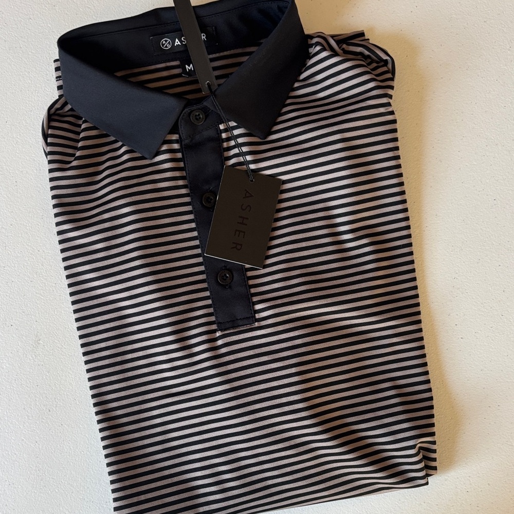 Asher Men's Striped Polo Shirt